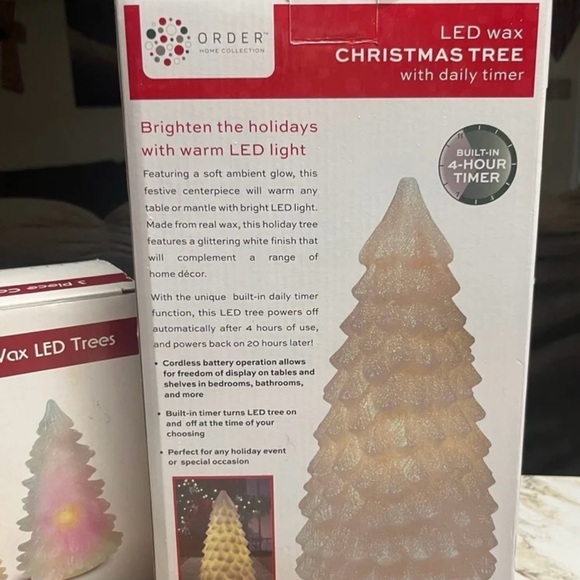Home Collection~ 2 Boxes W/ 4 Color Changing Christmas Tree & Pine Scented (New) - Picture 11 of 12
